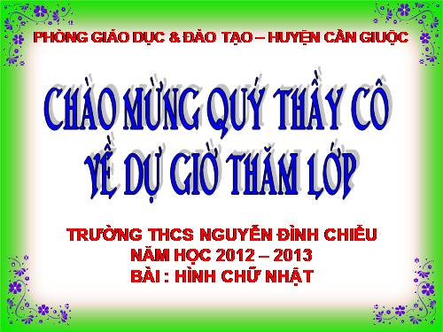 Chương I. §9. Hình chữ nhật