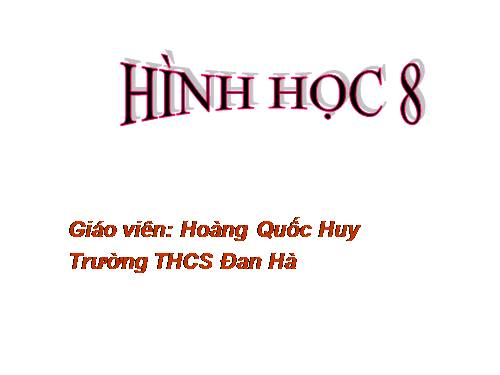 Ôn tập Chương I. Tứ giác