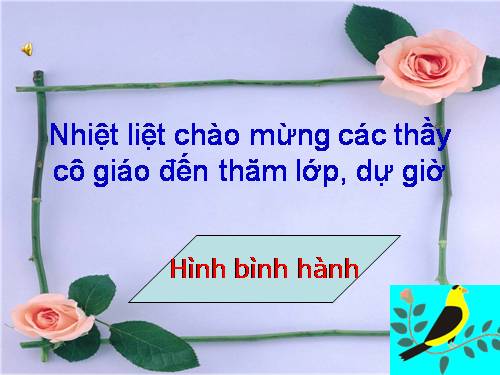 Chương I. §7. Hình bình hành