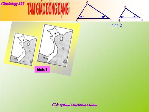 Chương III. §1. Định lí Ta-lét trong tam giác