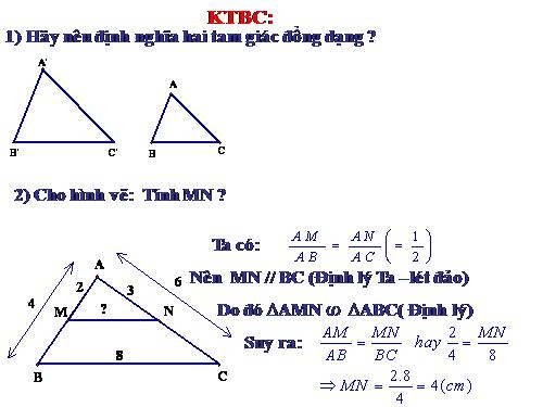 Chương III. §5. Trường hợp đồng dạng thứ nhất