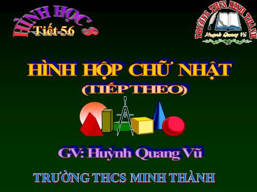 Chương IV. §2. Hình hộp chữ nhật (tiếp)