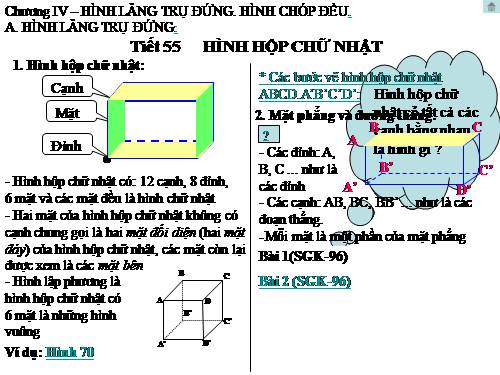 Chương IV. §1. Hình hộp chữ nhật