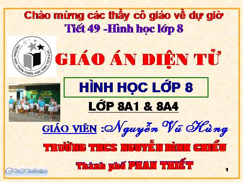 Chương III. §8. Các trường hợp đồng dạng của tam giác vuông