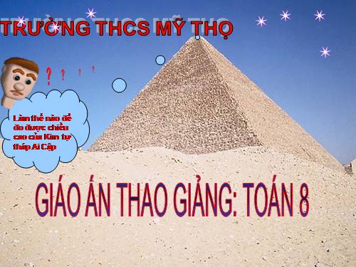 Chương III. §9. Ứng dụng thực tế của tam giác đồng dạng