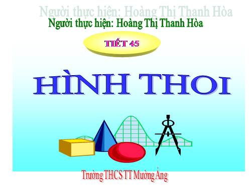 Chương I. §11. Hình thoi