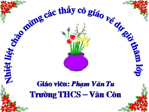 Chương III. §8. Các trường hợp đồng dạng của tam giác vuông