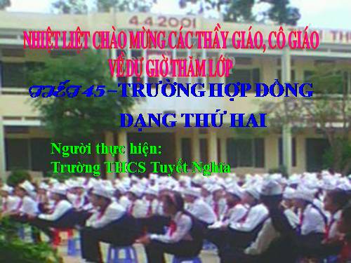 Chương III. §6. Trường hợp đồng dạng thứ hai