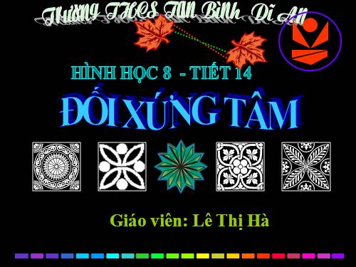 Chương I. §8. Đối xứng tâm