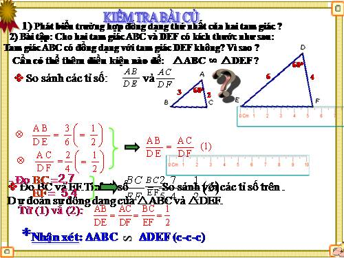 Chương III. §6. Trường hợp đồng dạng thứ hai