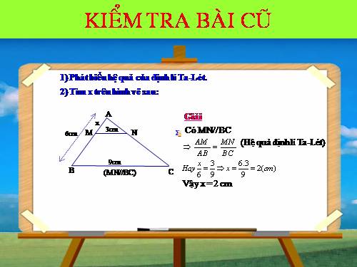 Chương III. §4. Khái niệm hai tam giác đồng dạng