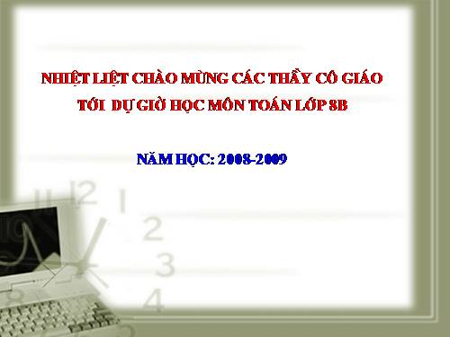 Chương III. §8. Các trường hợp đồng dạng của tam giác vuông