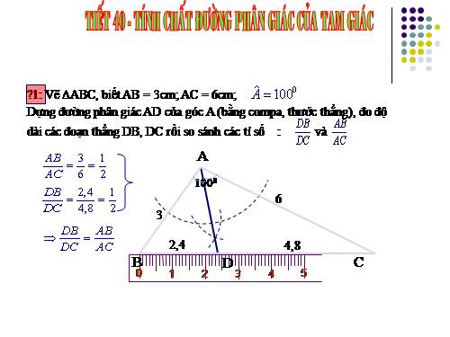 Chương III. §3. Tính chất đường phân giác của tam giác