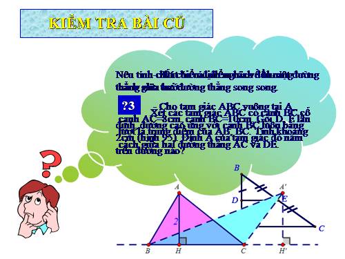 Chương I. §10. Đường thẳng song song với một đường thẳng cho trước