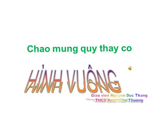 Chương I. §12. Hình vuông