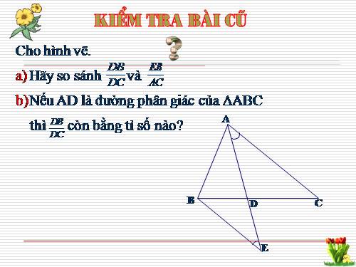 Chương III. §3. Tính chất đường phân giác của tam giác