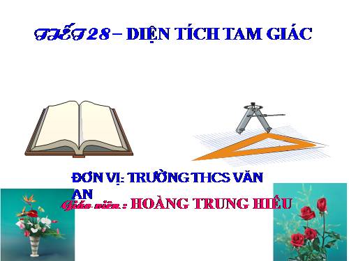 Chương II. §3. Diện tích tam giác