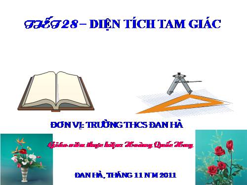 Chương II. §3. Diện tích tam giác