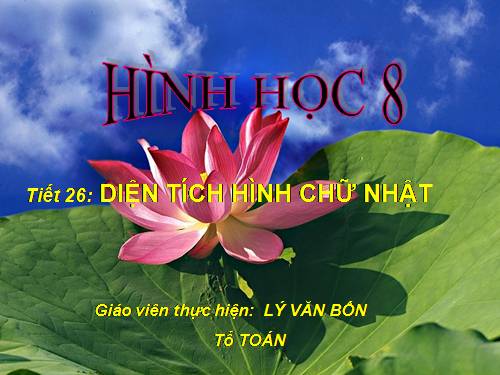 Chương II. §2. Diện tích hình chữ nhật