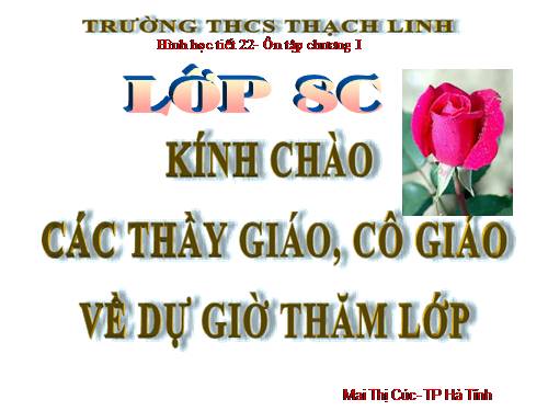 Ôn tập Chương I. Tứ giác