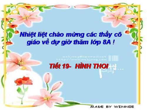 Chương I. §11. Hình thoi