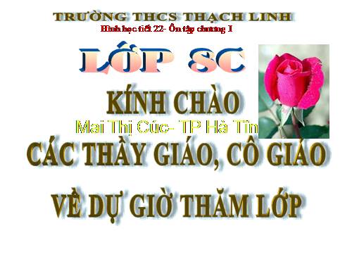 Ôn tập Chương I. Tứ giác