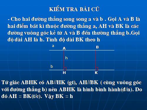 Chương I. §10. Đường thẳng song song với một đường thẳng cho trước