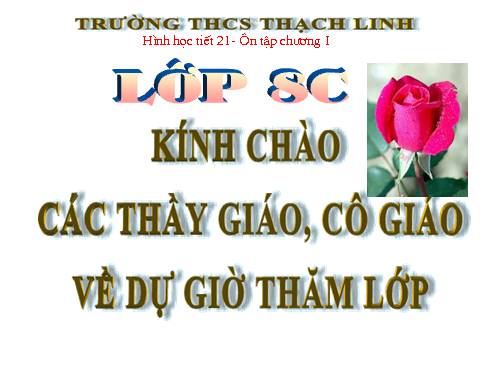 Ôn tập Chương I. Tứ giác