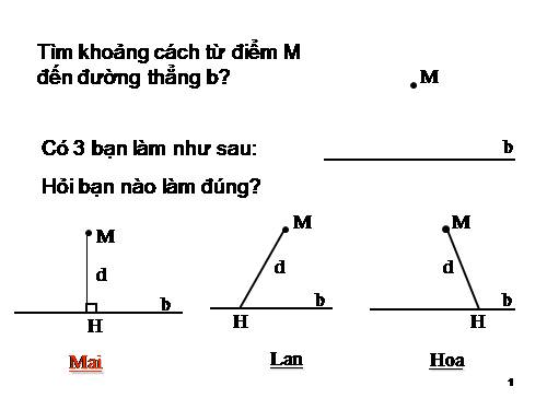 Chương I. §10. Đường thẳng song song với một đường thẳng cho trước