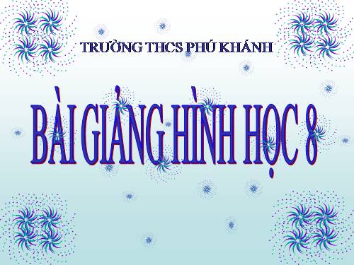 Chương III. §3. Tính chất đường phân giác của tam giác