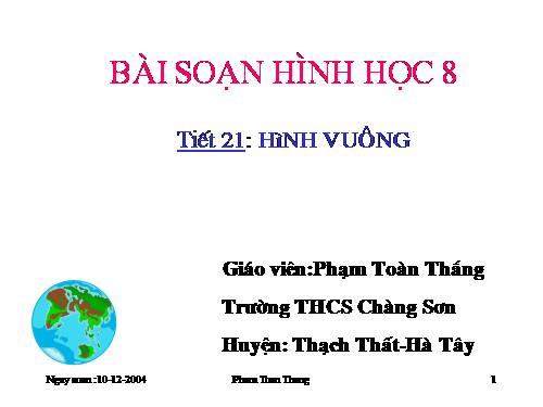 Chương I. §12. Hình vuông