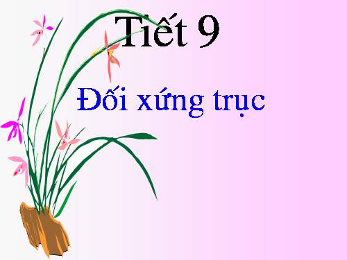 Chương I. §6. Đối xứng trục