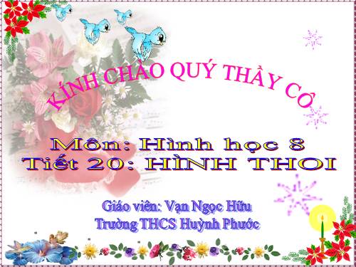 Chương I. §11. Hình thoi