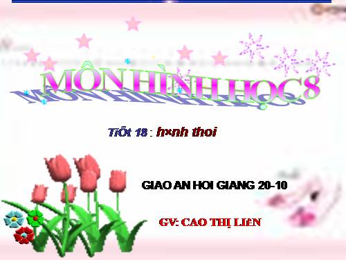 Chương I. §11. Hình thoi