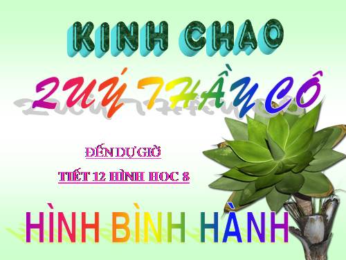 Chương I. §7. Hình bình hành