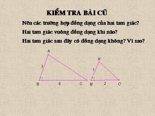 Chương III. §9. Ứng dụng thực tế của tam giác đồng dạng