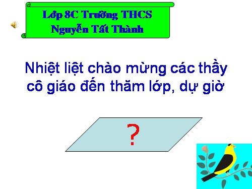 Chương I. §7. Hình bình hành