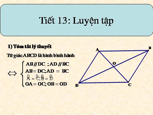 Chương I. §7. Hình bình hành