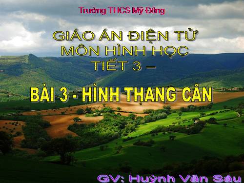 Chương I. §3. Hình thang cân