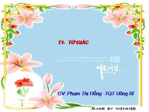 Chương I. §1. Tứ giác