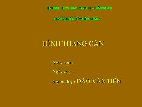 Chương I. §3. Hình thang cân