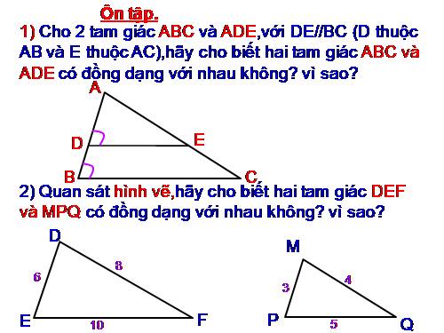 Chương III. §6. Trường hợp đồng dạng thứ hai