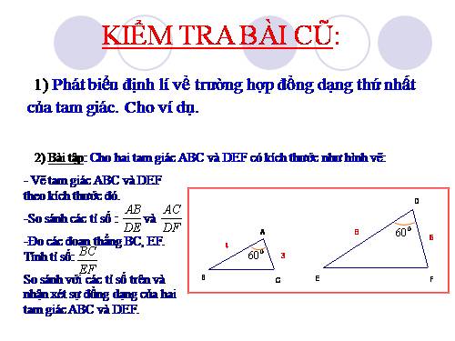 Chương III. §6. Trường hợp đồng dạng thứ hai