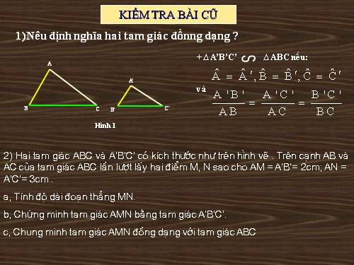 Chương III. §5. Trường hợp đồng dạng thứ nhất