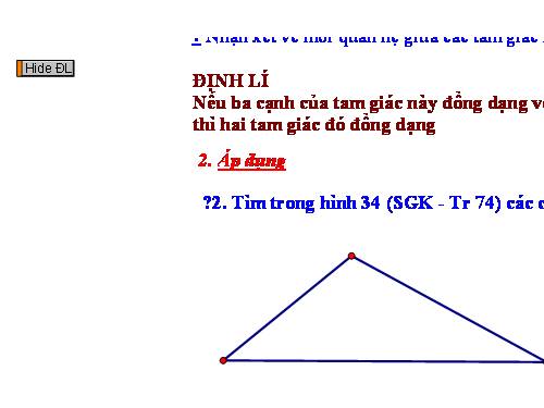 Chương III. §5. Trường hợp đồng dạng thứ nhất