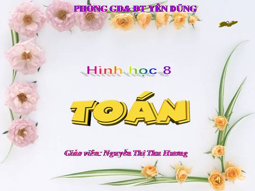 Chương III. §4. Khái niệm hai tam giác đồng dạng