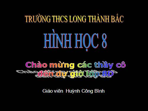 Chương IV. §4. Hình lăng trụ đứng