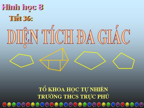 Chương II. §6. Diện tích đa giác