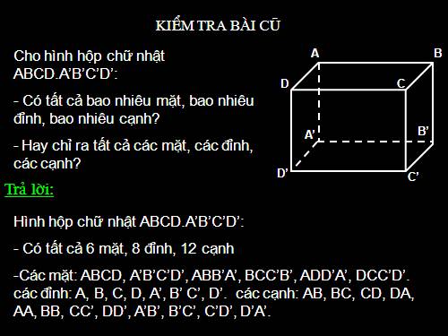 Chương IV. §4. Hình lăng trụ đứng