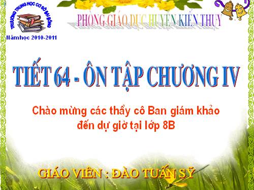 Ôn tập Chương IV. Hình lăng trụ đứng. Hình chóp đều